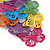 Long Multicoloured Enamel 'Butterfly' Drop Earrings - 9cm Length - view 4
