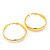 Gold Plated Hoop Earrings - 55cm Diameter - view 6