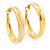 Gold Plated Hoop Earrings - 55cm Diameter - view 7