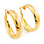 Gold Plated Hoop Earrings - 4cm Diameter - view 7