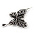 Long Burn Silver Purple Acrylic Bead 'Butterfly' Drop Earrings - 10cm Length - view 5