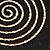 Oversized Hammered Spiral Hoop Earrings In Gold Plating - 10cm Length/ 7.5cm Diameter - view 3