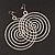 Oversized Hammered Spiral Hoop Earrings In Silver Plating - 10cm Length/ 7.5cm Diameter - view 2