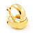 Gold Plated Hoop Earrings - 30mm Diameter - view 4