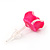 Children's Pretty Pink Acrylic 'Rose' Stud Earrings With Acrylic Backings - 9mm Diameter - view 5