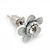 Children's Pretty White Enamel 'Daisy' Stud Earrings - 12mm Diameter - view 2