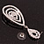 Silver Plated Clear Swarovski Crystal Teardrop Earrings - 7cm Length - view 6