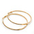 Large Clear Swarovski Crystal Hoop Earrings In Gold Plating - 7cm Diameter - view 7