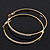 Large Clear Swarovski Crystal Hoop Earrings In Gold Plating - 7cm Diameter - view 4