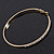 Large Clear Swarovski Crystal Hoop Earrings In Gold Plating - 7cm Diameter - view 5