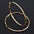 Large Clear Swarovski Crystal Hoop Earrings In Gold Plating - 7cm Diameter - view 6