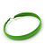 Large Salad Green Enamel Hoop Earrings - 5.5cm Diameter - view 6