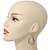 Bridal Swarovski Crystal Open Cut Teardrop Earrings In Gold Plating - 6cm Length - view 2