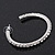 Classic Austrian Crystal Hoop Earrings In Rhodium Plating - 5.5cm D - view 7