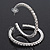 Classic Austrian Crystal Hoop Earrings In Rhodium Plating - 5.5cm D - view 9