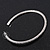 Large Clear Crystal Hoop Earrings In Rhodium Plating - 7.5cm Diameter - view 7