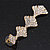Bridal Ice Clear Crystal Cascade Drop Earrings In Gold Plating - 7cm Length - view 4