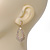 Bridal Crystal Teardrop Earrings In Gold Plating - 4cm Length - view 2