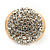 Gold Plated Crystal Dome Stud Earrings - 1.8cm Diameter - view 6