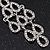 Rhodium Plated Clear Crystal 'Lacey' Chandelier Earrings - 8mm Length - view 5