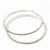 Oversized Slim Clear Crystal Hoop Earrings In Rhodium Plating - 7cm Diameter - view 10