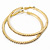Clear Crystal 'Hoop' Earrings In Gold Plating - 5cm D - view 4