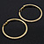 Clear Crystal 'Hoop' Earrings In Gold Plating - 5cm D - view 8