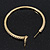 Clear Crystal 'Hoop' Earrings In Gold Plating - 5cm D - view 10