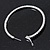 Jet Black Austrian Crystal 'Hoop' Earrings In Rhodium Plating - 55mm D - view 7