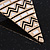 Black/ White Enamel Geometric Egyptian Style Drop Earrings In Gold Plating - 6cm Length - view 7