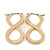 Gold Plated 'Infinity' Drop Earrings - 25mm Length - view 2