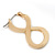 Gold Plated 'Infinity' Drop Earrings - 25mm Length - view 4