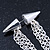 Faux Flesh Tunnel Spikes With Dangle Chains (Silver Plated) - 6cm Drop - view 6