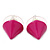 3 Pairs Neon Pink, Neon Orange and Neon Green Stud Earring Set - 10mm Diameter - view 5