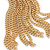 Long Chain Tassel Earrings In Gold Plating - 11cm Length - view 4