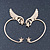 One Pair Wing & Star Ear Hook Cuff Earring In Gold Plating - view 2