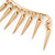 One Pair Dangle Spike Hook Cuff Earring In Gold Plating - view 4