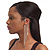 One Pair Long Cross Chain Drop Ear Hook Cuff Earring In Silver Tone - 15cm Length - view 6