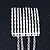 1 Piece Spike Ear Cuff With Comb In Silver Plating - view 6