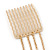 1 Piece Spike Ear Cuff With Comb In Gold Plating - view 3