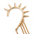 1 Piece Spike Ear Cuff With Comb In Gold Plating - view 5