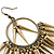 Oversized Spike Hoop Earrings In Bronze Tone - 10.5cm Length - view 5