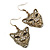 Bronze Tone Crystal 'Tiger' Earrings - 2 Pc Set - 42mm/ 14mm Length - view 7
