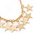 One Piece Gold Plated Spike & Star Chain Hook Cuff Earring - 8cm (chain drop) - view 3