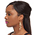Long Exotic AB Crystal 'Cobra' Drop Earrings In Gold Plating - 8.5cm Length - view 2