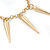 Hanging Spiked Cuff Earring In Gold Plating - view 7