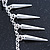 Hanging Spiked Cuff Earring In Silver Plating - view 6