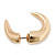 Gold Plated Faux Horn Flash Tunnel Plug Stud Earrings - 2.5cm Length - view 7
