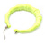 Medium Sized Bamboo Textured Doorknocker Hoop Earrings in Neon Yellow - 5cm Diameter - view 6
