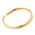 Large Classic Polished Gold Tone Hoop Earrings - 50mm Diameter - view 3